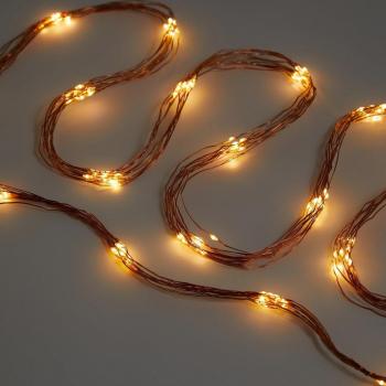 Guirnalda con ramas 200 luces LED Navidad