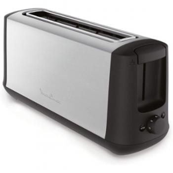 Tostadora Moulinex Subito Select Inox 1000W de Larga Fente con 7 Niveles y Función Descongelar
