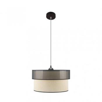 Lámpara Colgante FABRILAMP Félix Negro/Dorado 1xE27 Regx40x40 Cm - Elegante Diseño
