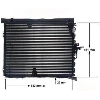 Condensador de aire acondicionado MAHLE AC 133 000S, tipo de producto: condensador para sistemas de aire acondicionado, características: diseño compacto, alta eficiencia en la refrigeración, compatible con múltiples modelos de vehículos, fabricado co