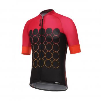 Santini Airform 3.0 Camiseta de Manga Corta, Hombre, Rojo, 2 X-Grande