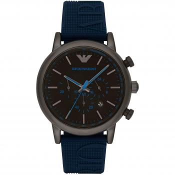 Reloj Analógico de Cuarzo para Hombre Emporio Armani AR11023 - 46mm - Correa de Silicona Azul