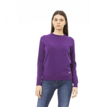 Baldinini Trend Violet Wool Sweater - S