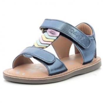 Kickers Divazia Baby Girl Sandals - Marine, Size 6 UK Child