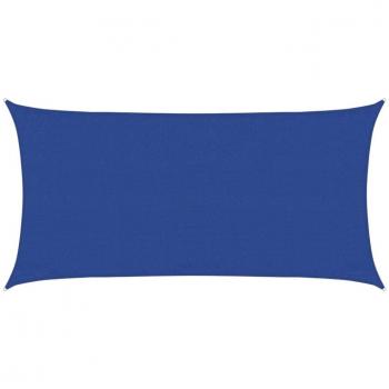 Toldo de vela rectangular HDPE 160 g/m² 3x6 m Color Taupé, Verde oscuro, Azul vidaXL