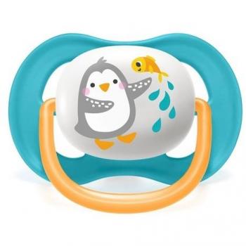 Chupete Avent Ultra Air Collection Animals Blue Penguin 6-18 Meses
