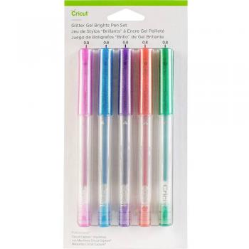 Cricut Kit de Bolígrafos Gel Purpurina 0,8 mm, 5 colores brillantes