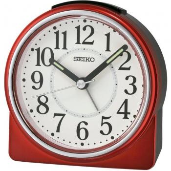 Reloj Despertador Analógico Seiko QHE198R Color Rojo