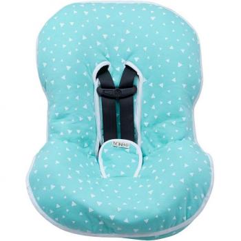 Jyoko Funda Acolchada Universal para Silla de Coche Grupo 0 y 1 - Transpiración, Regulación de Temperatura, Diseño Mint Sparkles