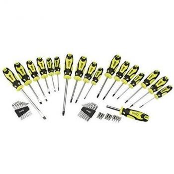 Draper Tools Destornilladores llaves hex y puntas 44 pzas verde 78619