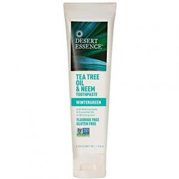Desert Essence Tea Tree Oil & Neem Toothpaste, Wintergreen