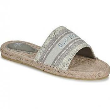 Alpargatas de lona gris Superdry para mujer