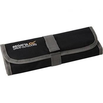 Regatta Unisex's Cutlery Set-Black/Seal Grey, 4 Persons