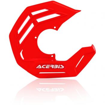 Acerbis Protector de Disco Delantero X-Future Amarillo Fluo y Rojo - Cubierta del disco delantero, un tamaño