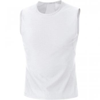 GORE WEAR Men M Base Layer Sleeveless Shirt white Medium 100019