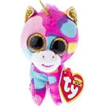 Peluche Clip Beanie Boo Fantasia Unicornio Multicolor 9 cm