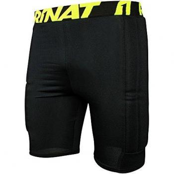Rinat Padded Short Pantalón Corto De Compresión De Portero, Unisex Adulto, Negro, Am