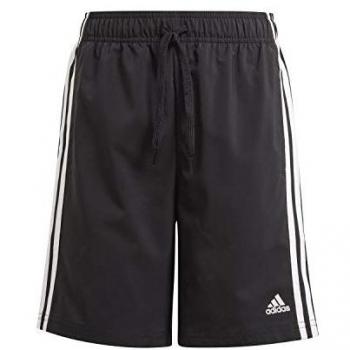 Adidas Essentials Chelsea 3 Stripes Short Pantalón Corto Sportwear Aeroready Primegreen Niño Negro ADGN4093_095A