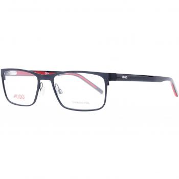 Hugo Boss HUGO HG 1005 BLX 18 55 Rectangular Matte Black Red Men's Glasses Frames Metal - One Size