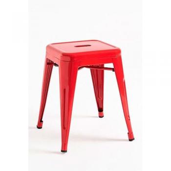 Pack 2 Taburetes Pequeños Torix en Acero Reforzado Color Rojo