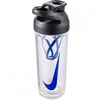 Nike Botella unisex TR HYPERCHARGE BOTTLE para adultos, transparente, negro, Game Royal, 709 ml