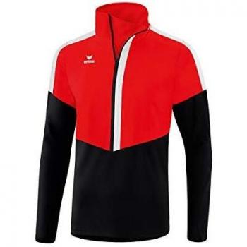 Sudadera con cremallera Erima Worker Squad para hombre, color rojo y negro, talla XXL