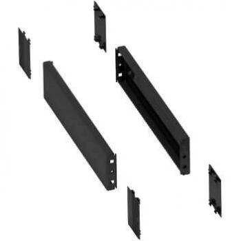 Schneider Electric NSYSPS3100SD Paneles laterales p/zócalo, 300x100 mm, Chapa acero plegable, RAL7022, IP30, IK10, Juego de 2