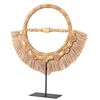 Figura Decorativa Collar de Resina 33x7x37 Cm - Diseño Moderno y Sofisticado