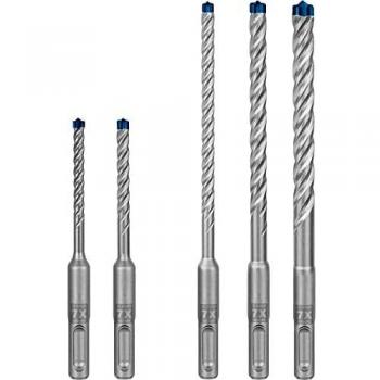 Bosch Professional 5 piezas Set de brocas para martillo Expert SDS plus-7X