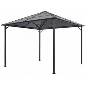 vidaXL Gazebo with Roof Aluminium 3x3 m Anthracite