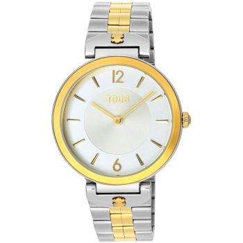Reloj TOUS Mujer S-Band con Brazalete de Acero y Detalles en IPG Dorado