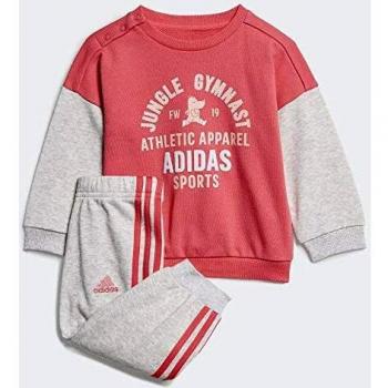 adidas I Graph Jog Ft Chándal, Unisex niños, rosrea/Brgrcl, 104