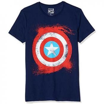 T-Shirt - L De Marvel Captain America Bouclier [Importación Francesa]