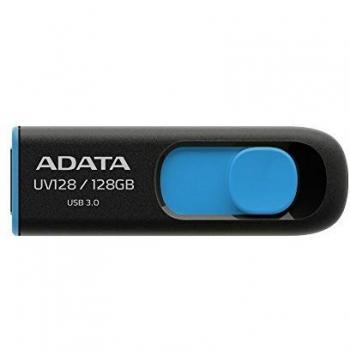 ADATA UV128 128GB USB3.1 Flash Drive, black/blue AUV128-128G-RBE