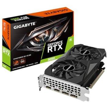 Gigabyte GeForce RTX 3050 WINDFORCE OC V2 6GB GDDR6 Graphics Card with Dual WINDFORCE Fans