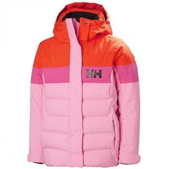 Chaqueta de esquí infantil Helly Hansen Diamond Rosa Azúcar 12 años, impermeable y transpirable con aislamiento