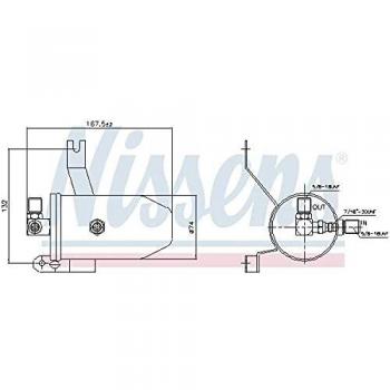 Secadora de aire acondicionado NISSENS NIS 95202, filtro deshidratante para aire acondicionado NISSENS 95202