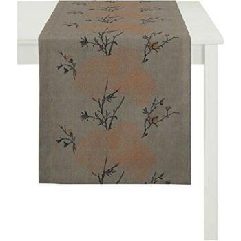 Las telas appeltstoffe 7903_Fb.70 Camino de mesa de 48 x 140 cm con diseño de hojas