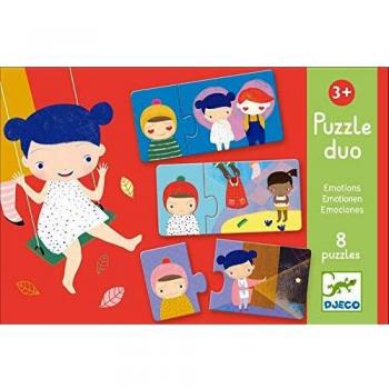 Djeco- Juegos educativos - Puzzle Duo/Trio, Color Mixto