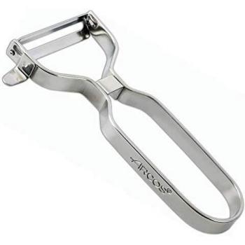 Arcos Gadgets Profesionales, Pelador de Frutas Pelador de Verdura, Acero Inoxidable Cromado, Color Plata, 110 mm