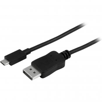 StarTech.com 6 ft. USB-C to DisplayPort Adapter Cable - 4K 60Hz - HBR2 - Thunderbolt 3 Compatible - DP Alt Mode - Black (CDP2DPMM6B)
