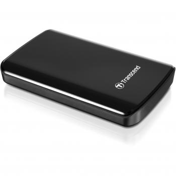 Transcend StoreJet 25D3 (USB 3.0) 1000GB Negro - Disco duro externo (1000 GB, 2.5, Variable, 5000 Mbit/s, USB con suministro de corriente, Negro)