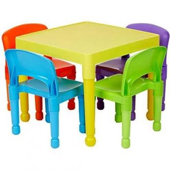 La casa de la libertad de los niños de juguetes y juego de 4 sillas, plástico, Multi-color