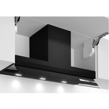 Bosch Serie 6 DBB97AM60 Campana Decorativa Integrable 90 cm Cristal Negro | 749 m³/h | 4 niveles de extracción | Clase B