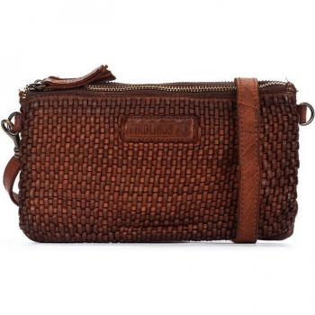 Bandolera Pikolinos Gabarda WHA-1017 de Cuero Trenzado Marrón