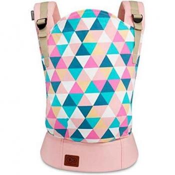 Kinderkraft Mochila Portabebé NINO, Ergonómica, Multiposición, 20 Kg máximo, Rosa