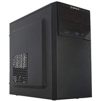 UNYKAch Aero C20 Micro ATX - Caja Ordenador con Fuente 500W y Sistema de Guiado de Cables para Mejorar el Flujo de Aire, 2 x USB 3.0