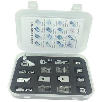 Onerbuy profesional juego de doméstica Máquina de coser prensatelas pie pies Kit de fijación para bajo vástago Brother, Singer, Viking, Janome, simplicidad, Kenmore