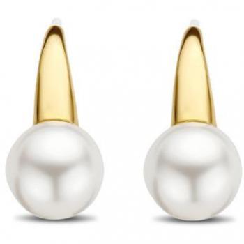 Pendientes de mujer Ti Sento modelo 7849PW, joyería Milano, diseño elegante y moderno, fabricados en plata de ley con acabado rodiado, adornados con circonitas blancas que aportan brillo y sofisticación