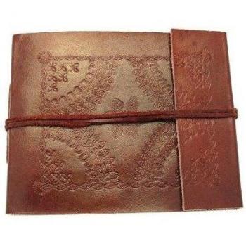 Ãlbum de fotos de piel con relieve pequeÃ±o, 30 pÃ¡ginas para fotos de 60 x 14,5 cm, comercio justo y hecho a mano | Ã¡lbum de recortes y manualidades | 18 cm x 14,5 cm